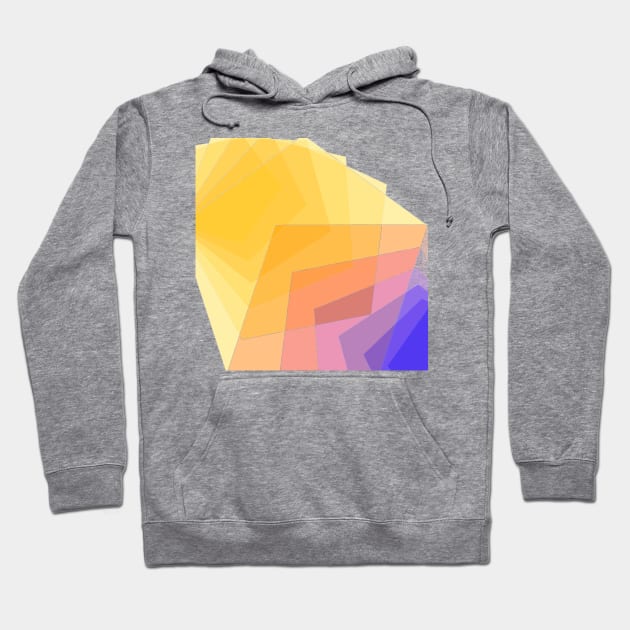 Geometric pattern yellow purple modern Hoodie by carolsalazar